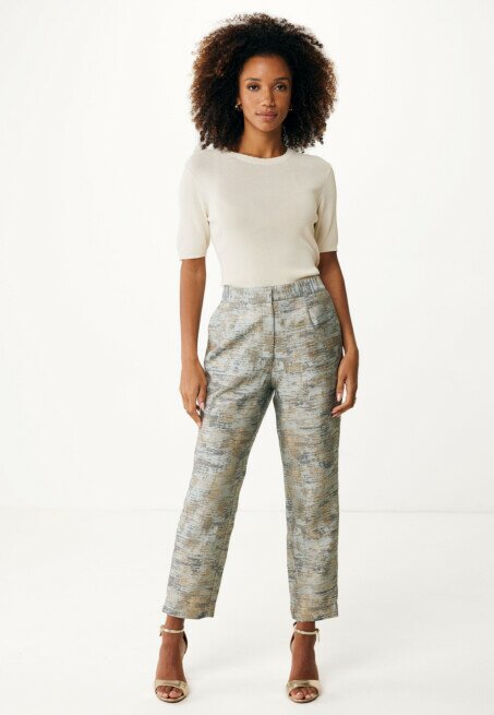 Mexx Broek Jacquard Taupe