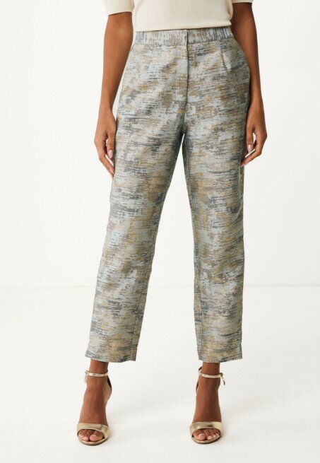 mexx Broek Jacquard Taupe