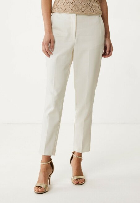 mexx Broek Toelopend Off White