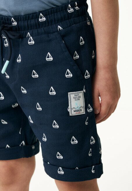 Mexx Chino Shorts With Roll Up Cuff Navy