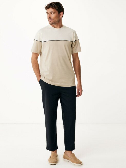 Mexx Colorblock T-shirt Regular Fit Sand