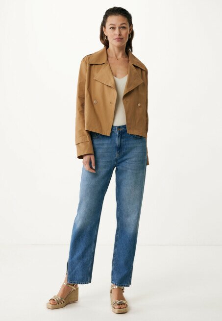 Mexx Cropped Trenchcoat Camel