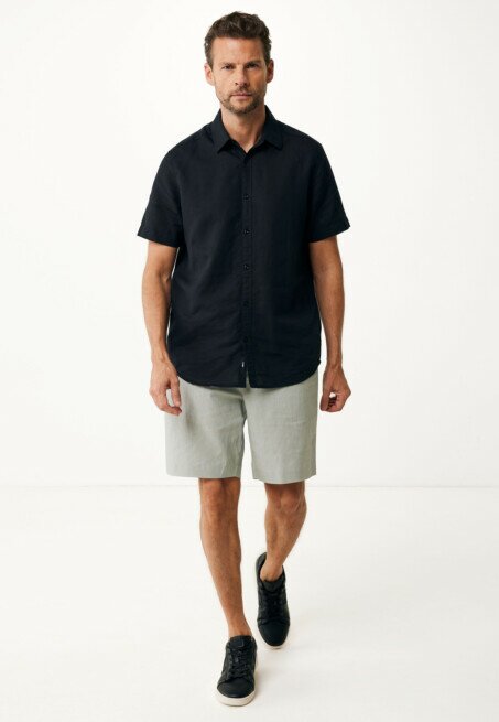 Mexx Daniel Linen Shorts Faded Green