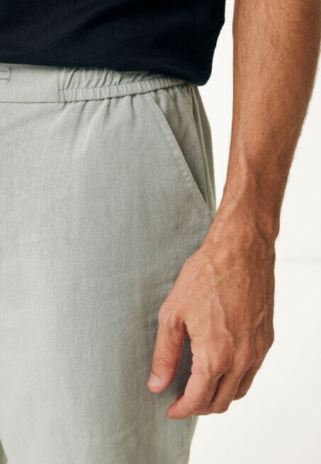 Mexx Daniel Linen Shorts Faded Green