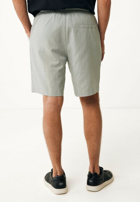 Mexx Daniel Linen Shorts Faded Green