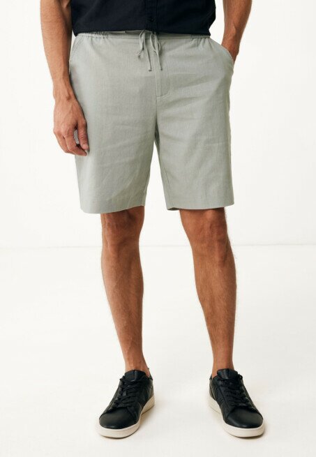 mexx Daniel Linen Shorts Faded Green