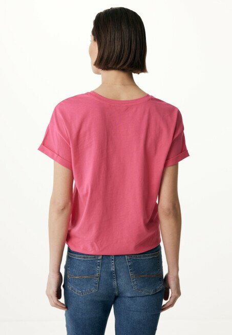 Mexx Fay Basic Oversized Tee Hot Pink