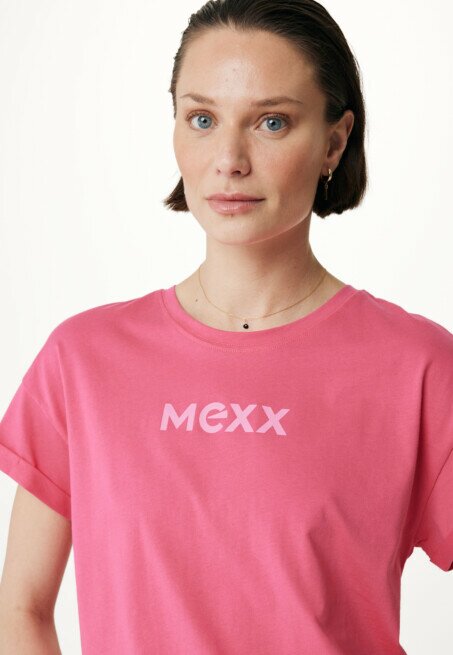 Mexx Fay Basic Oversized Tee Hot Pink