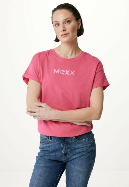 mexx Fay Basic Oversized Tee Hot Pink