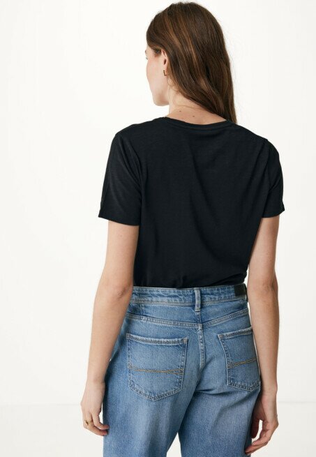 Mexx FEMMIE Basic V-neck Tee Black