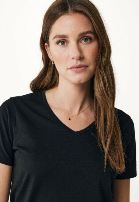 Mexx FEMMIE Basic V-neck Tee Black