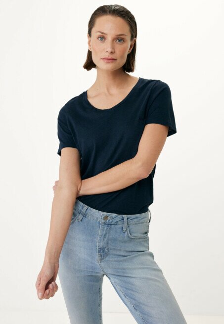 mexx FEMMIE Basic v-neck tee Navy