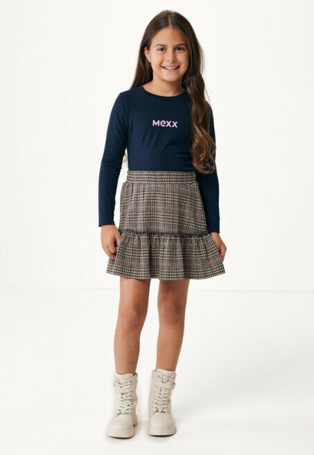 Mexx Geruite Rok Marine