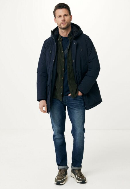 Mexx Gewatteerd Winterjas Met Capuchon Navy