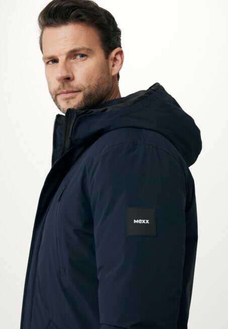 Mexx Gewatteerd Winterjas Met Capuchon Navy