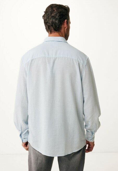 Mexx Henley Shirt Fresh Blauw