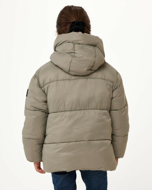 Mexx Hooded Padded Jacket Light Green