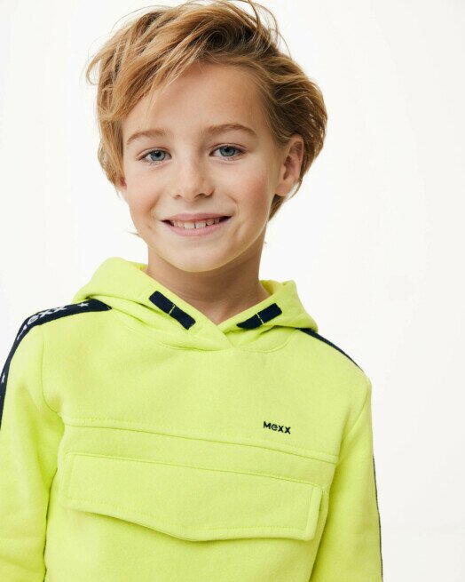 Mexx Hoody With Kangeroo Pocket Neon Yellow