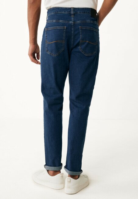 Mexx JIM Mid Waist / Tapered Leg Jeans Dark Blue
