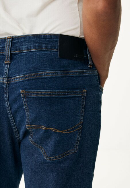 Mexx JIM Mid Waist / Tapered Leg Jeans Dark Blue
