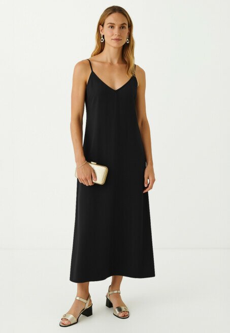 mexx Jurk met hammered finish Zwart