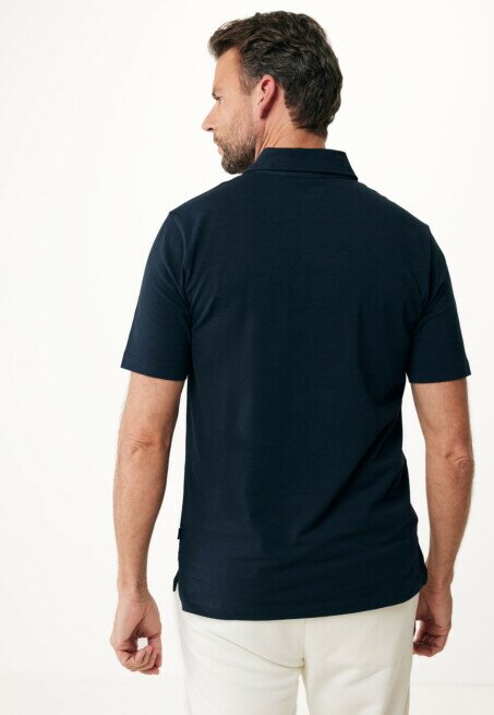 Mexx Kevin Basic Single Jersey Polo Navy