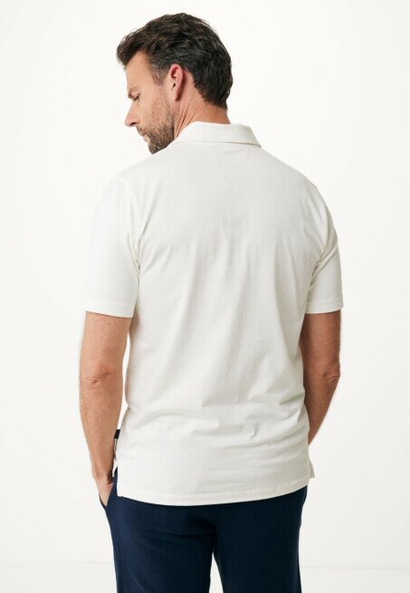 Mexx Kevin Basic Single Jersey Polo Off White