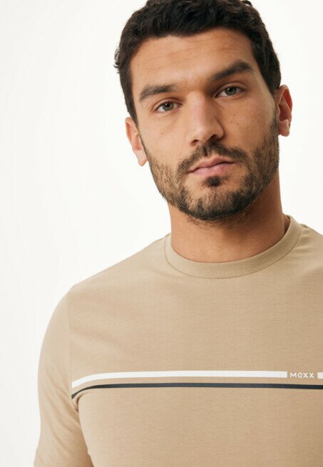 Mexx Korte Mouwen T-shirt Print Zand
