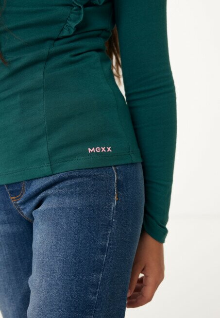 Mexx Lange Mouw Met Ruffels Groen