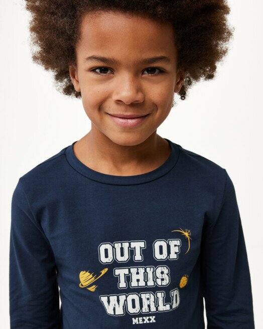 Mexx Long Sleeve Artwork T-shirt Navy