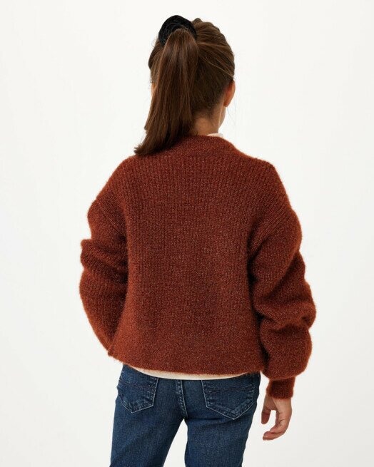 Mexx Lurex Cardigan Dark Brown