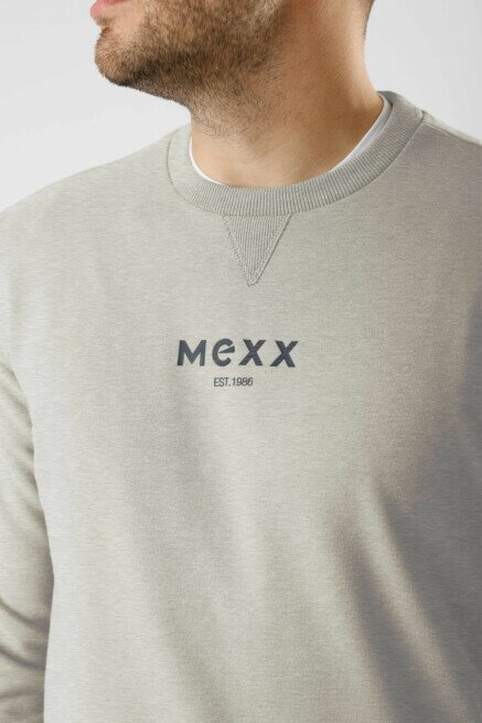 Mexx Men Crewneck Sweatshirt Grey Melee