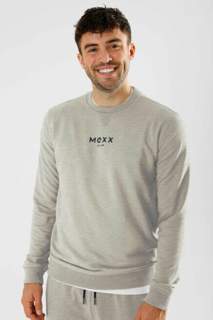 mexx Men Crewneck Sweatshirt Grey Melee