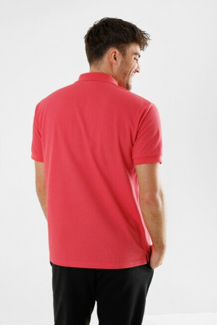 Mexx Men Polo T-Shirt Dark Coral