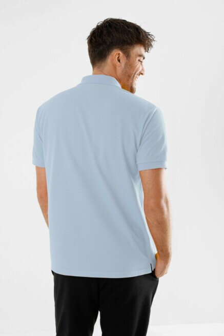 Mexx Men Polo T-Shirt Light Blue