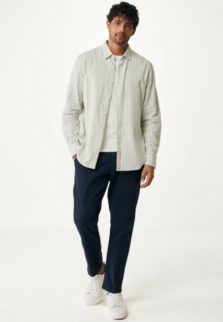 Mexx Overhemd Gestreept Groen