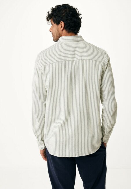 Mexx Overhemd Gestreept Groen
