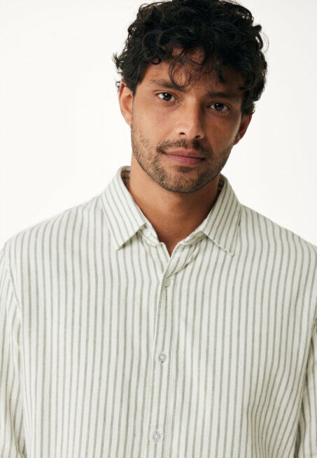 Mexx Overhemd Gestreept Groen