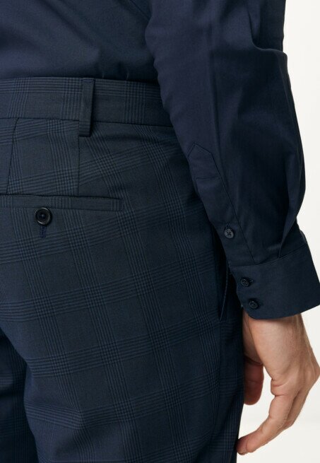 Mexx Pantalon Geruit Navy