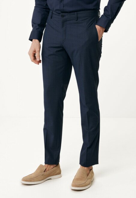 mexx Pantalon Geruit Navy
