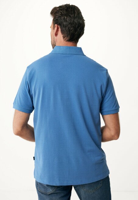Mexx Peter Basic Pique Polo Regular Fit Blauw