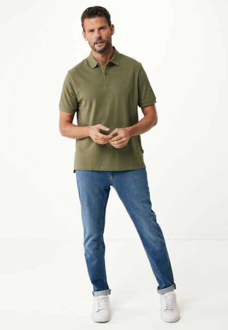 Mexx Peter Basic Pique Polo Regular Fit Mid Green