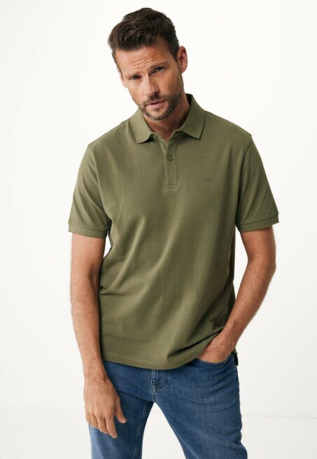 mexx Peter Basic pique polo regular fit Mid Green