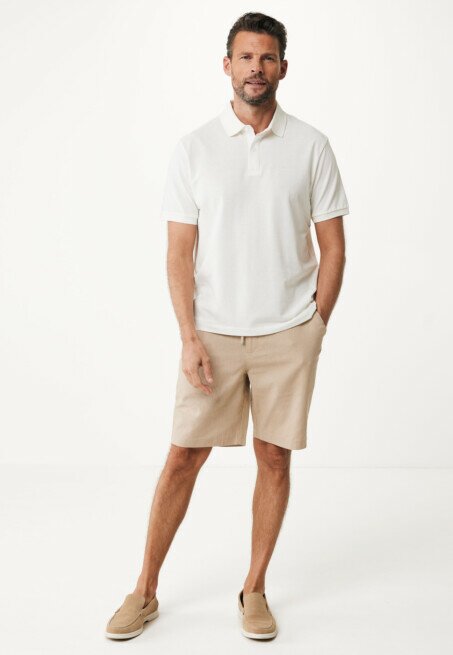 Mexx Peter Basic Pique Polo Regular Fit Off White