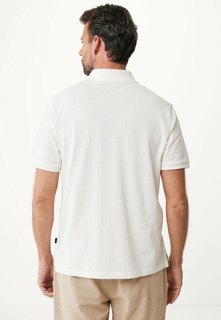 Mexx Peter Basic Pique Polo Regular Fit Off White