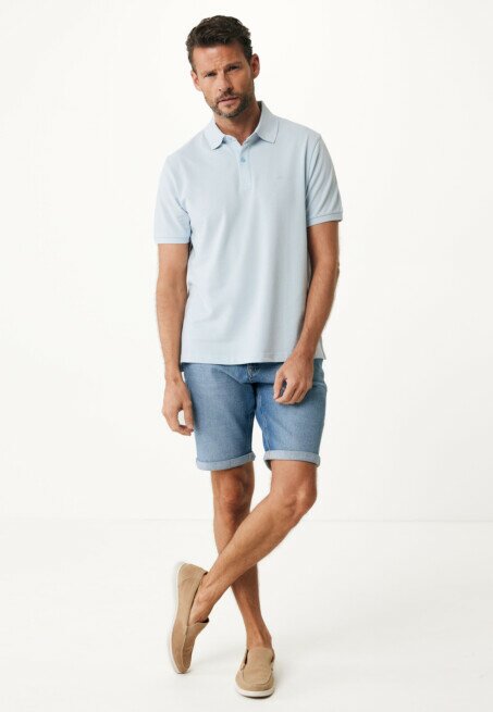 Mexx Peter Basic Pique Polo Regular Fit Sky Blue