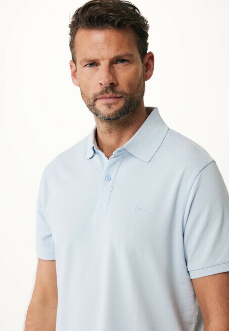 Mexx Peter Basic Pique Polo Regular Fit Sky Blue