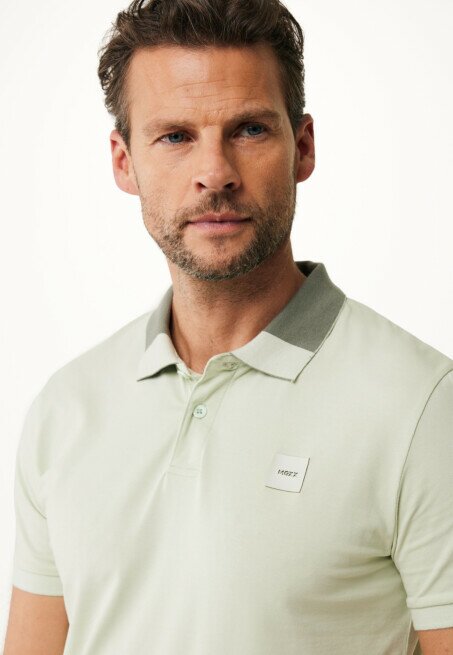 Mexx Polo Colorblock Lichtgroen