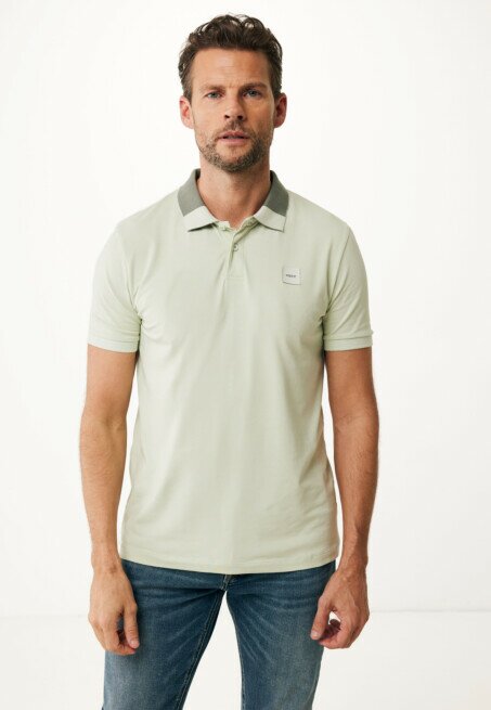 mexx Polo Colorblock Lichtgroen