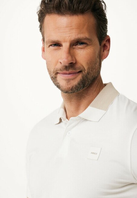 Mexx Polo Colorblock Off White